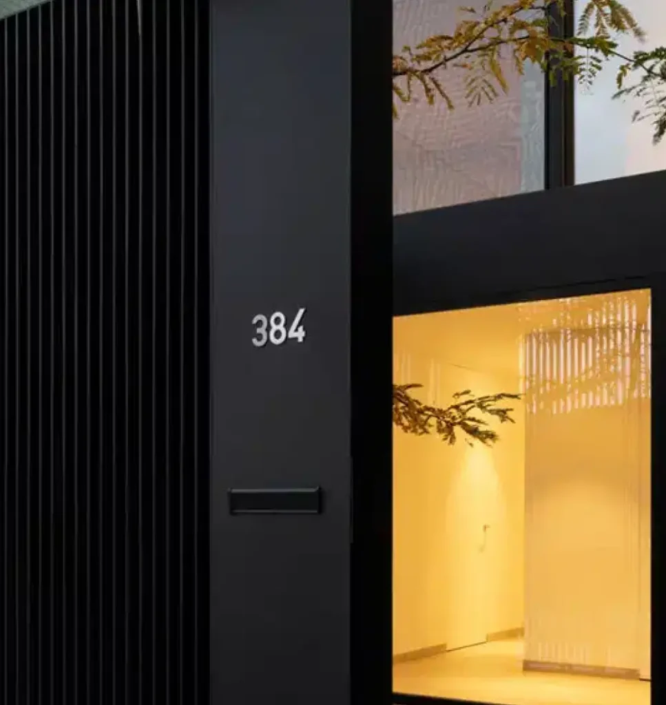 Close-up of DSOAL aluminum fluted panels