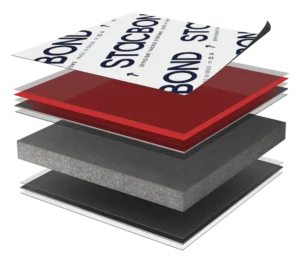 Showing layers of Aluminum Composite Panel material